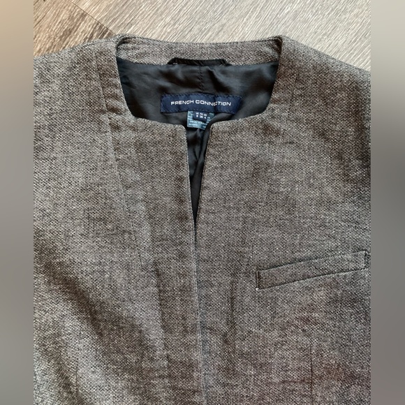 French Connection Mid Length Color Block Blazer Jacket - Picture 3 of 13